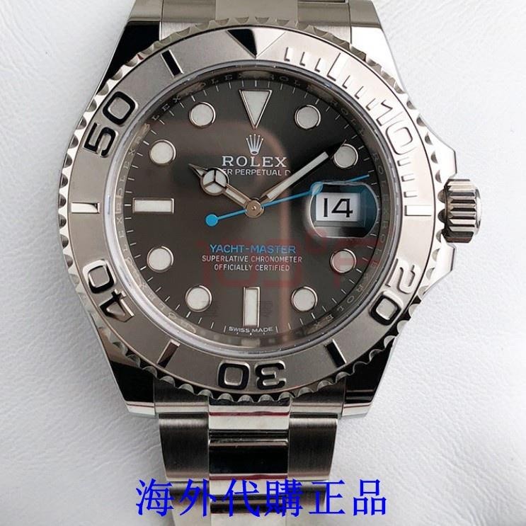 ROLEX勞力士116622 遊艇系列灰盤藍針機械男表 鉑金圈3135機芯手表
