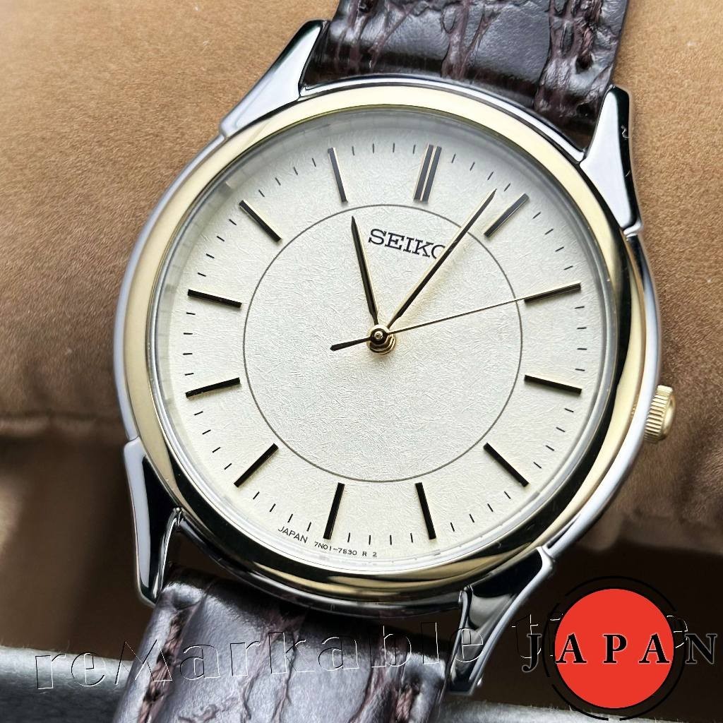 【SEIKO 石英手錶】日本製奢華皮帶中性錶款SBTB006(日本限定)