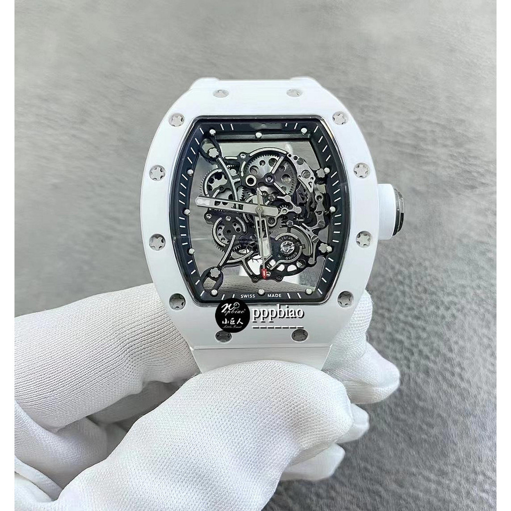 限量 RM廠 RM055 全陶瓷 白盤手錶 男士手錶