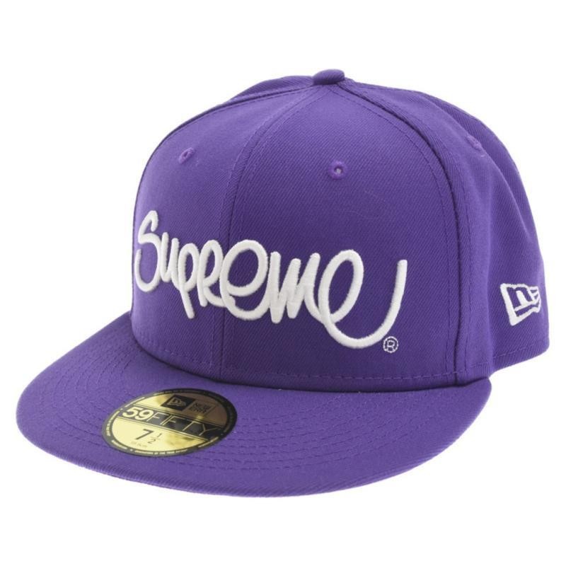 【台灣出貨】Supreme帽子二十二 黑色 紫色 刺繡 日本直送 二手