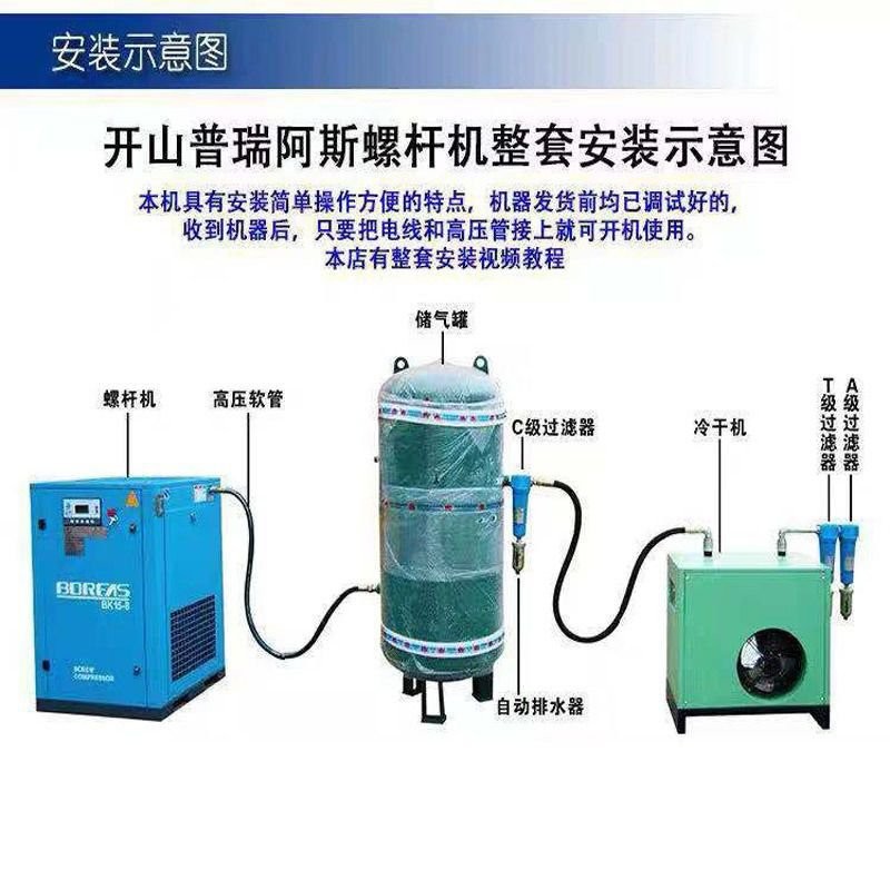 【現時秒殺】空壓機  工業級氣泵  空氣壓縮機  永磁變頻電螺桿式空壓機大空壓機7.5/15kw37空氣壓縮機工業級氣泵