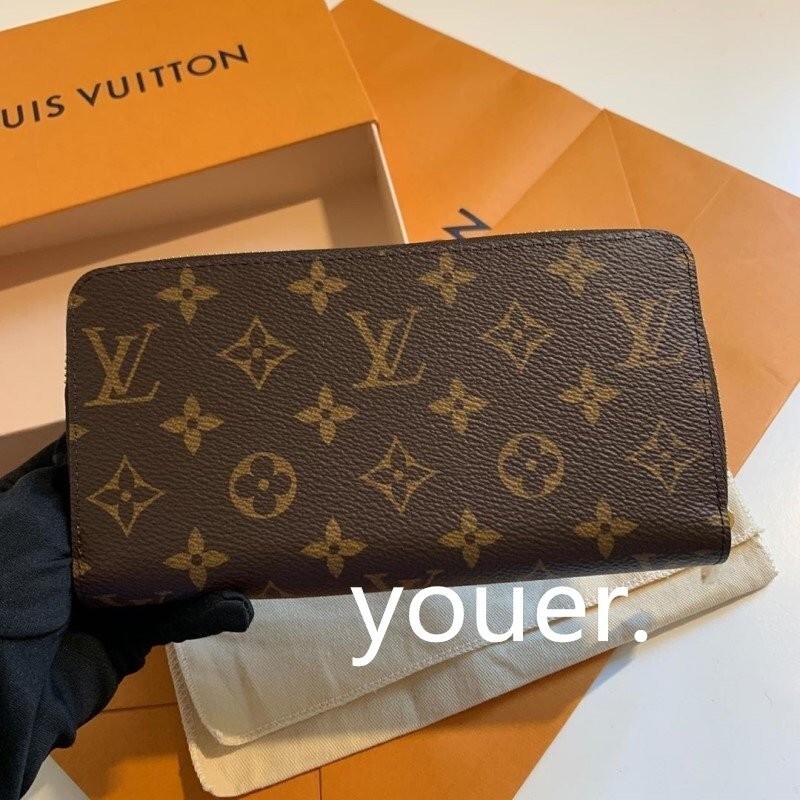 二手精品 LV M41895 M42616 Monogram 老花 字紋 拉鍊 多層長夾