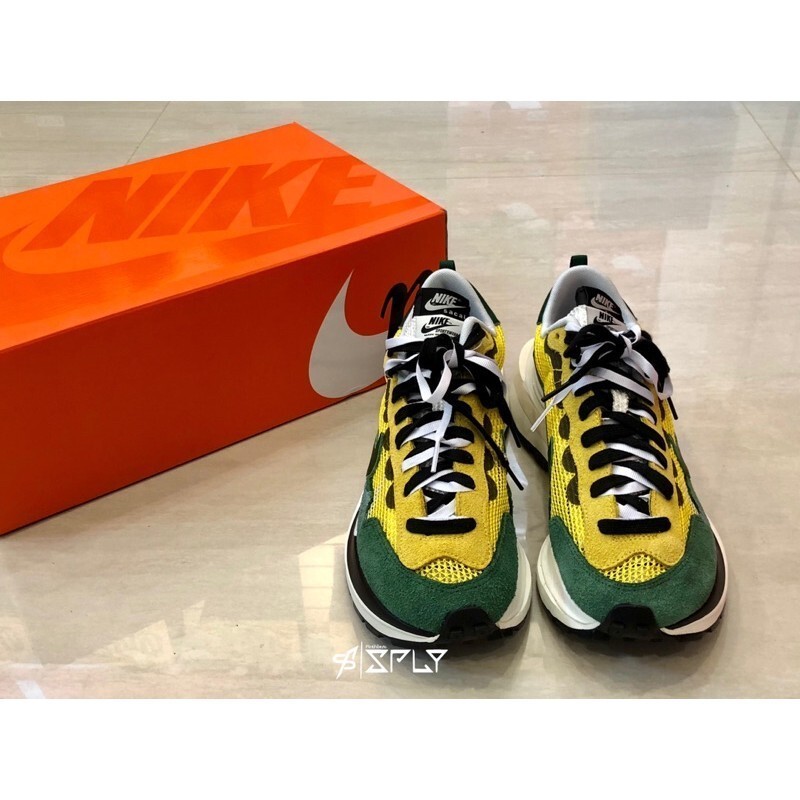 Sacai x Nike Vaporwaffle 黃綠 CV1363-700