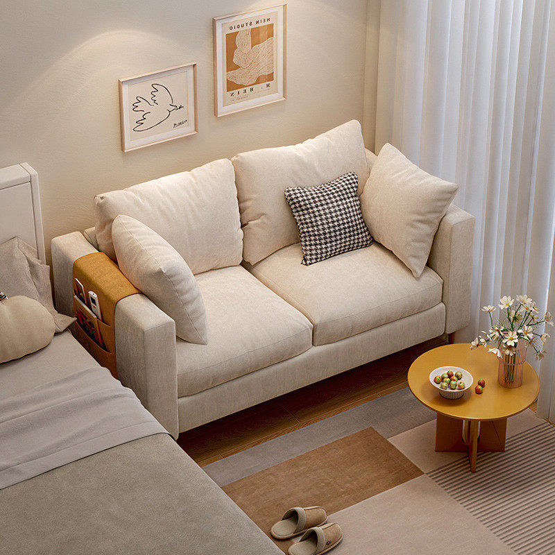 公寓小沙發客廳小戶型出租房布藝單人沙發ins風臥室雙人簡易沙發