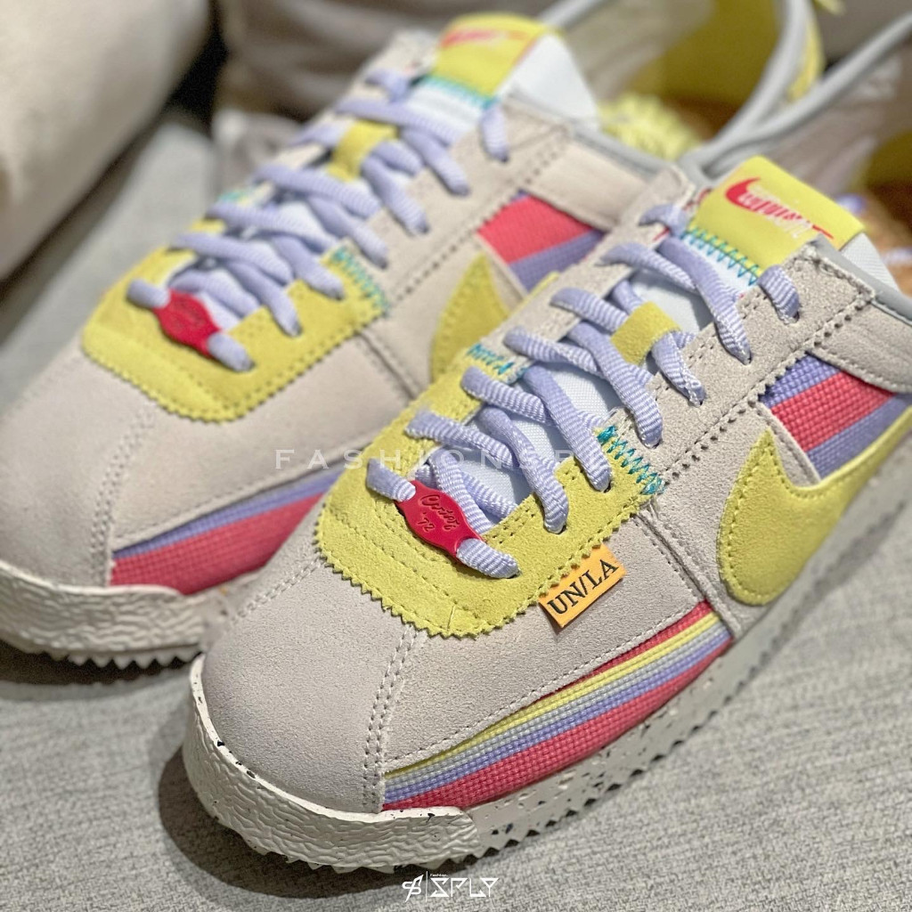 Union x Nike Cortez 檸檬糖霜 白黃粉 休閒鞋 DR1413-100 19