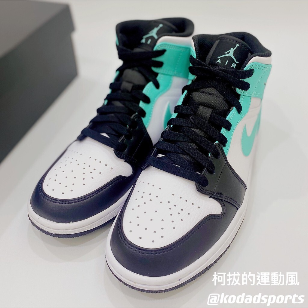 {正品}Air Jordan 1 Mid Island Green 554724-132 AJ1 全家福 籃球鞋