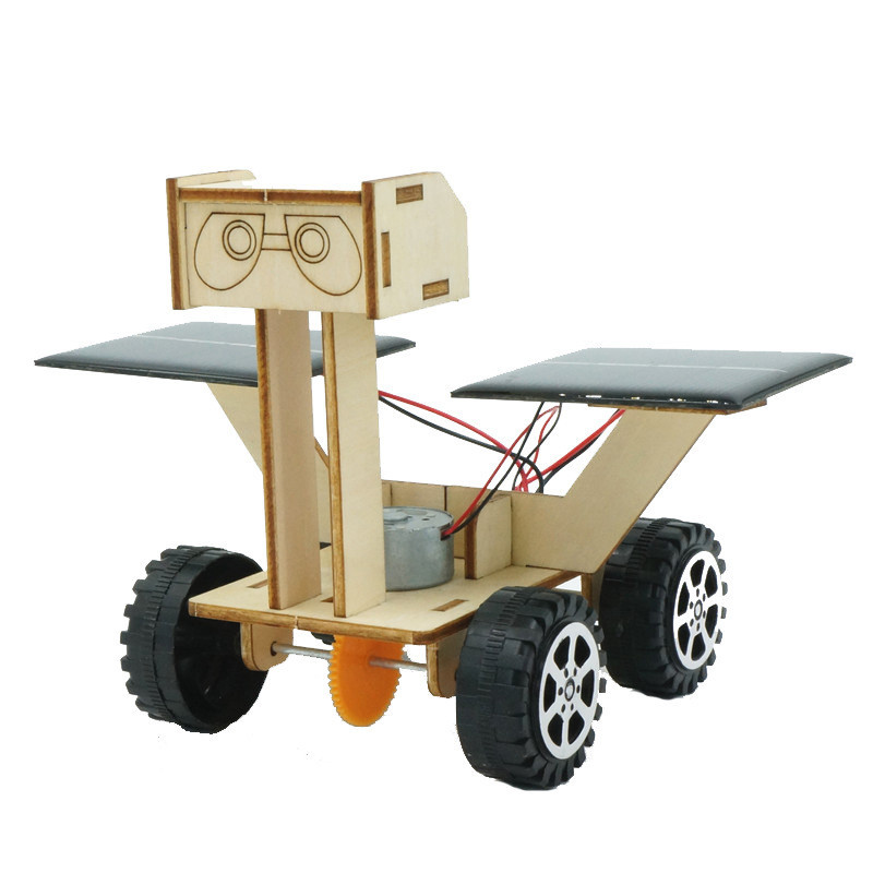 【熱賣】兒童科技diy手工小製作月球探索車太陽能玩具車物理模型科學實驗
