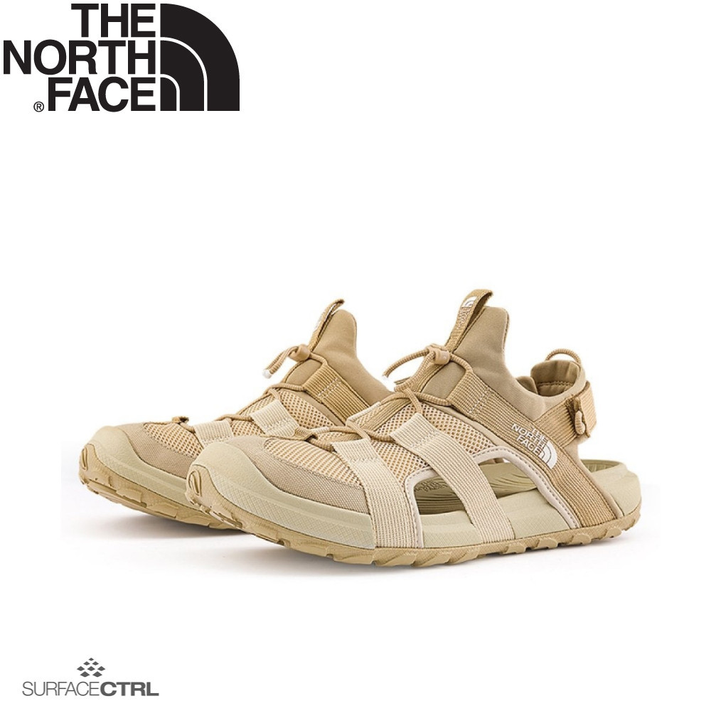【The North Face 男 抓地可調節鞋帶舒適涼鞋《卡其》】83NL/運動涼鞋/越野涼鞋/戶外涼鞋/輕便涼鞋