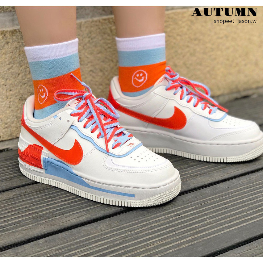 特價款 Nike Af1 Shadow Cq9503-100 白橘 Ci0919-102 白粉 休閒鞋