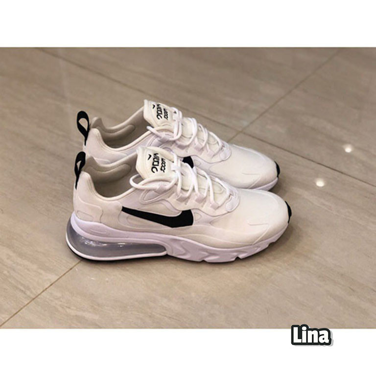 Nike Air Max 270 React 白黑 白底黑勾 熊貓 氣墊 增高 運動鞋 Ci3899-10現貨