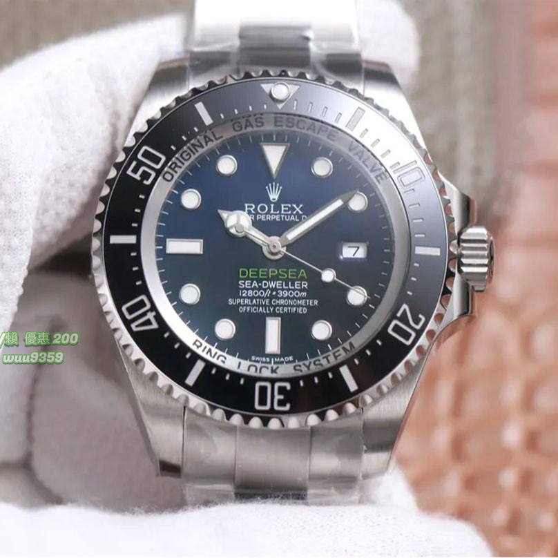 勞力士 腕錶 Rolex 手錶 漸變藍鬼王126660 904L精鋼耐磨防刮 44mm直徑 3235機械男士腕錶機械手錶