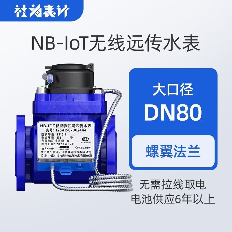 *限時免運*優選/下殺 工業大口徑智能水表 4G/NB無線遠傳水表 法蘭水表DN50/100贈系統