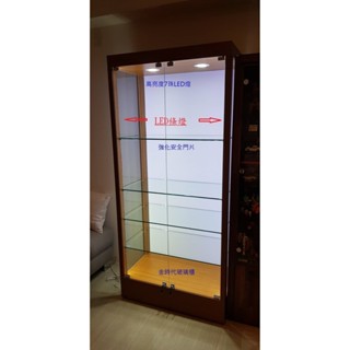 3尺高亮度LED條燈精品展示櫃.工廠直營.金時代玻璃櫃.模型櫃.公仔櫃.手機櫃.眼鏡櫃.六角旋轉櫃