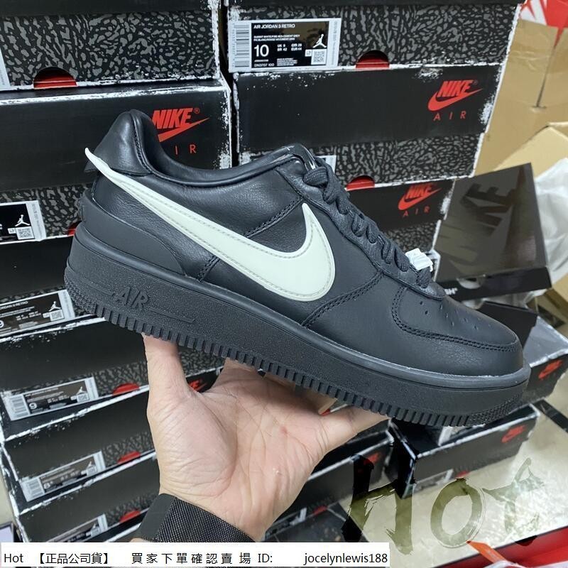 Hot AMBUSH x Nike Air Force 1 Low 黑白 空軍 大鉤子 休閒 運動 DV3464-001