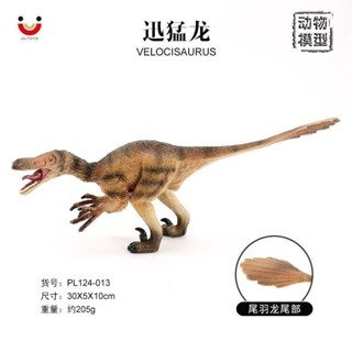 ✨甄選新品✨模擬恐龍玩具模型 迅猛龍快盜龍速龍實心塑膠 株羅紀世界兒童認知h6🎇x6
