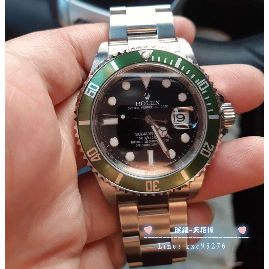 Rolex 勞力士 綠水鬼 16610Lv黑色面盤腕錶