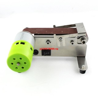 #爆款促銷#小型臥式迷你電動砂帶機DIY拋光機磨刀機磨刀器開刃機臺式打磨機