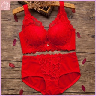 ✨貼身日記✨本命年紅色內衣女套裝 收副乳防下垂內衣 調整型性感蕾絲內衣 小胸集中爆乳內衣