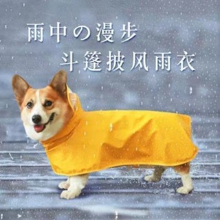 寵物雨衣 狗狗防水雨衣 中型犬雨衣 小型犬外出雨衣 寵物外出用品 寵物狗雨衣四腳全包中型犬柯基泰迪小型犬雨披鬥篷防水雨衣