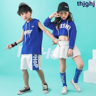 ⭐過兒⭐2021新款女童爵士舞服裝兒童街舞舞蹈嘻哈韓版jazz露臍幼兒短袖演出服CVNNM