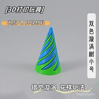 3d列印錯覺漩渦玩具解壓神器ins兒童禮物玩具旋轉擺件螺旋錐網紅 TROL