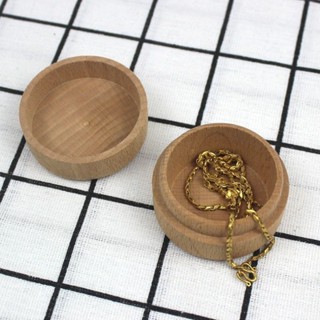 【熱賣中】【實木戒指盒】櫸木/胡桃木 圓柱盒 戒指盒 首飾盒 收納 珠寶項鍊收納小木盒子