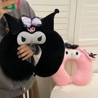 旅行枕💕ins洛麗塔風u型枕可愛卡通庫洛米美樂蒂便攜式情侶款旅行坐車護頸 回彈枕頭 舒適頸枕 午睡小枕