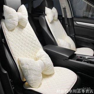 🔥「新品特價」汽車椅套 汽車坐墊 ins網紅四季透氣蕾絲泡泡靠墊創意腰靠護頸枕座墊車用品