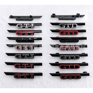 適用於福斯8代高爾夫MK8改裝專用中網標 GTI GTD刀鋒車標 個性裝潢格柵標誌Logo