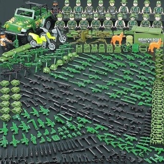 【壹號館】現代軍事人仔相容樂高軍事特種兵警察積木人仔摩托車6到12歲益智拼裝兒童玩具