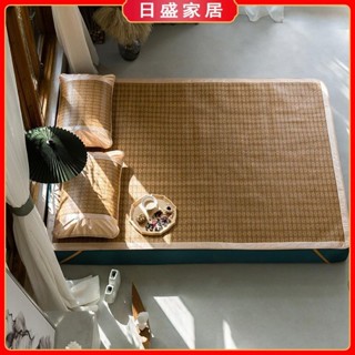 【日盛家居】純天然藤席 涼蓆 單人雙人加大特大 草蓆 冰絲蓆 蓆子 平單式御藤涼蓆 有鬆緊帶 可折疊 涼墊