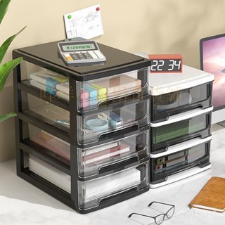💡咩咩の🏅|透明辦公桌麵收納盒抽屜式化妝品收納櫃桌上學生宿捨檔案雜物盒子
