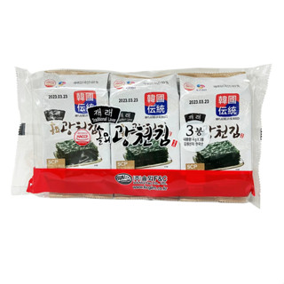 韓國松山廣川原味傳統海苔3入【三友藥妝Tomod's】