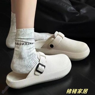品質保障·夏季包頭拖鞋沙灘外穿涼鞋防滑半拖柔軟防水男女勃肯鞋懶人腳蹬Wenna