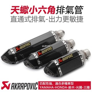 ⚡出貨 類蠍 仿排氣管改裝 蠍子 直通 小六角 排氣管 r15v3 r3改裝 force smax ninja400 改