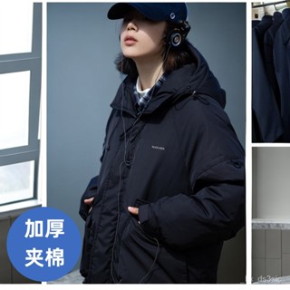 【男女衕款】秋冬季山係輕戶外連帽衝鋒衣外套男女日係多口袋防水機能夾棉夾剋 KY4L
