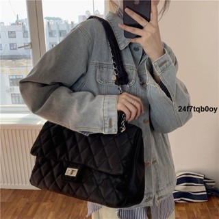 🔥時尚款🔥女包包2020新款菱格大容量尼龍包復古鏈條包斜跨側揹包手提托特包小方包41
