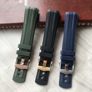 適配歐米茄海馬300橡膠錶帶原裝海馬Omg橡膠原廠手錶錶帶男20mm