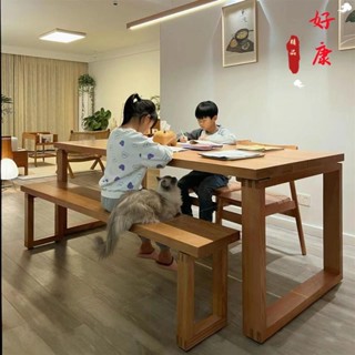 免運 莫比恩餐桌 餐桌 原木餐桌 實木餐桌 工作臺 家用書桌 松木餐桌椅 長桌 咖啡桌 書桌 飯桌 電腦桌 實木書桌