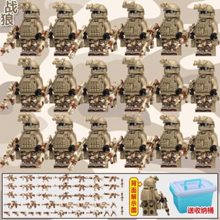 優選正品進口積木相容樂高lego相容樂高積木特種兵軍事小人仔全套警察特警士兵益智拼圖兒童玩具