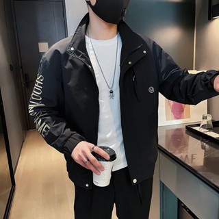 Toxic 男裝 春秋季男士休閑夾克韓版潮流百搭男裝上衣服潮牌ins痞帥春裝外套