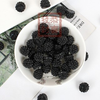 🥂六一禮物🥂1.2cmPVC模擬桑葚模型配件diy水果食玩奶油膠手工史萊姆材料