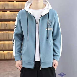 秋冬季加絨 外套 男新款帥氣連帽 夾克 衫潮流青少年保暖學生韓版 外套 春秋外套 男士外套 夾克衫 外套 長袖衣服
