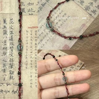 💯低價促銷💯「琳瑯玉緋」新中式手鏈手工編織紅繩情侶ins小眾設計古風手鏈