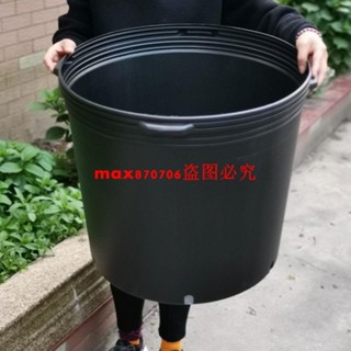 特大超大黑色輕薄軟塑膠20加侖簡約花盆果樹葡萄藤本月季種植盆
