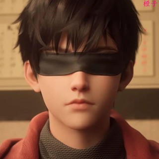 助眠眼罩🎀斬神cos服眼罩 林七夜眼罩 斬神眼罩cos可視不漏眼Cosplay矇眼帶