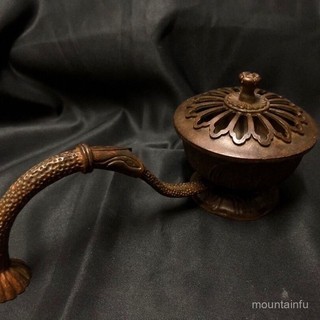 佛敎用品 佛具 法器 蓮花香爐 手爐手持香爐 香道擺件 手持蓮花蓮蓬薰香爐小塔香爐檀香爐茶道禪意擺件