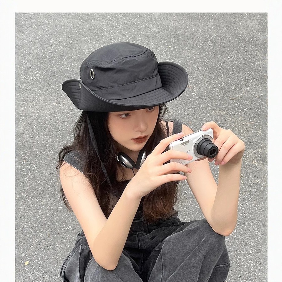 💕臺灣出貨💕漁夫帽子 男女旅行登山遮陽帽 大帽簷防曬釣魚帽子太陽帽 漁夫遮陽帽