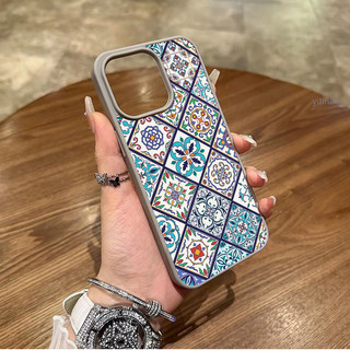 復古白花紋磁吸三星S26ultra手機殼S24 S22plus防摔S23保護殼S25+ S24Pro S22+S25殼