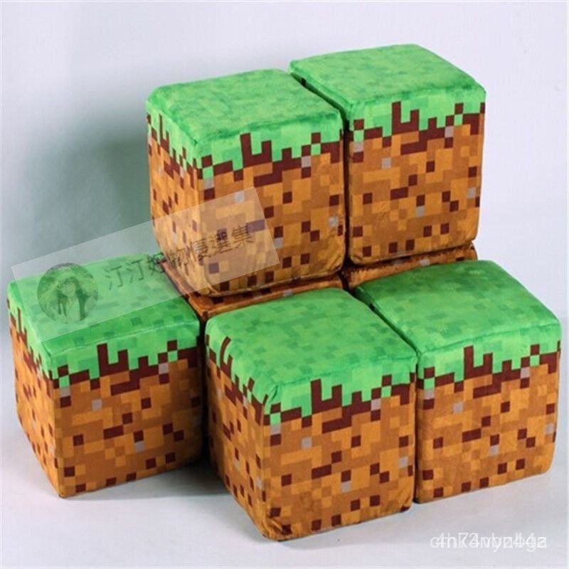 🔥24h桃園有貨🔥我的世界 Minecraf JJ怪毛絨玩具公仔草方塊抱枕 TNT抱枕動漫週邊 QQXP RYSI